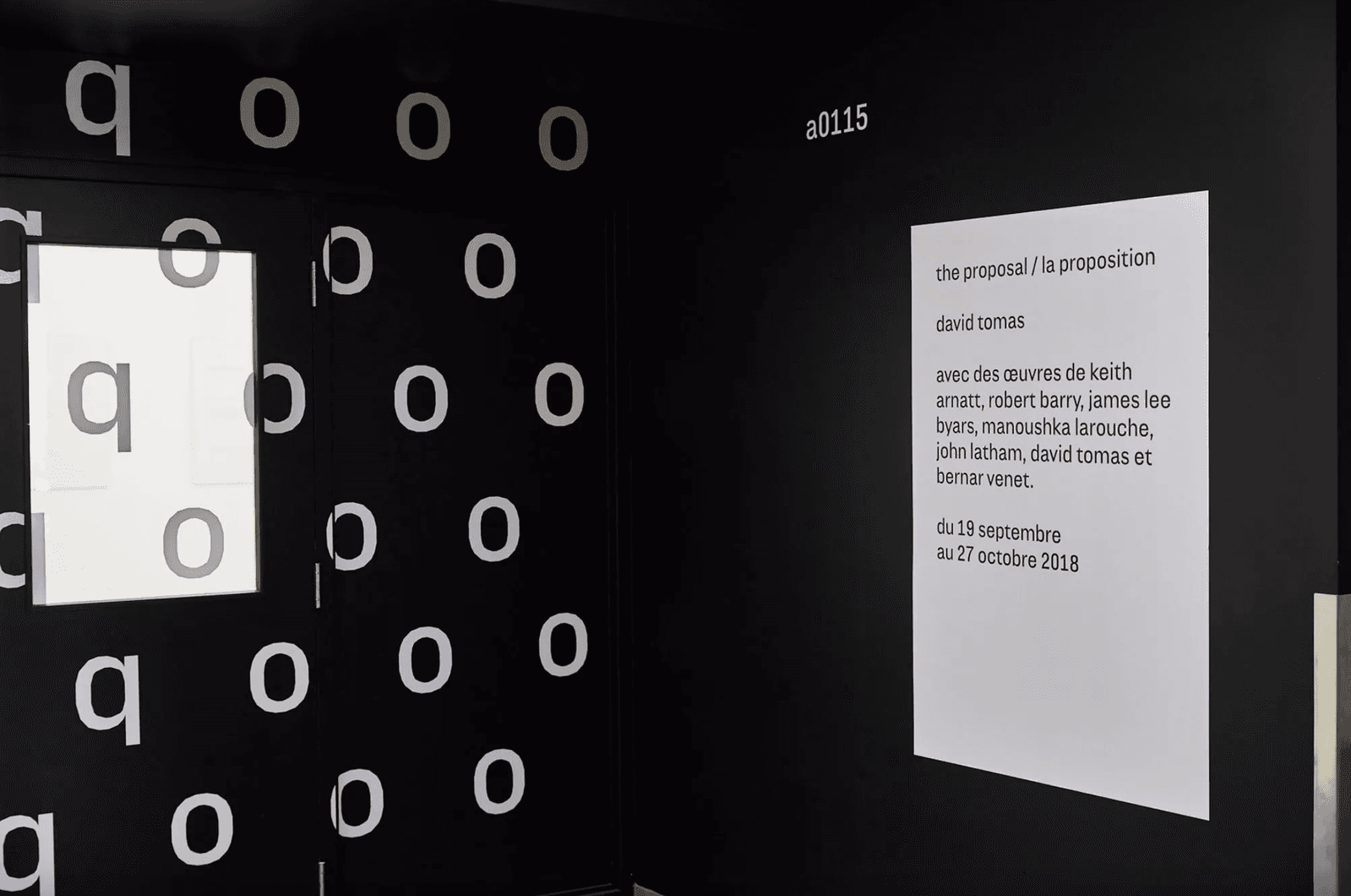 La proposition : entrée